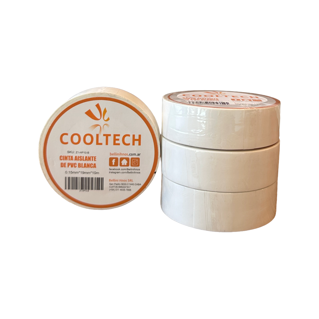 Cinta Aislante Cooltech 10 Mts Blanca
