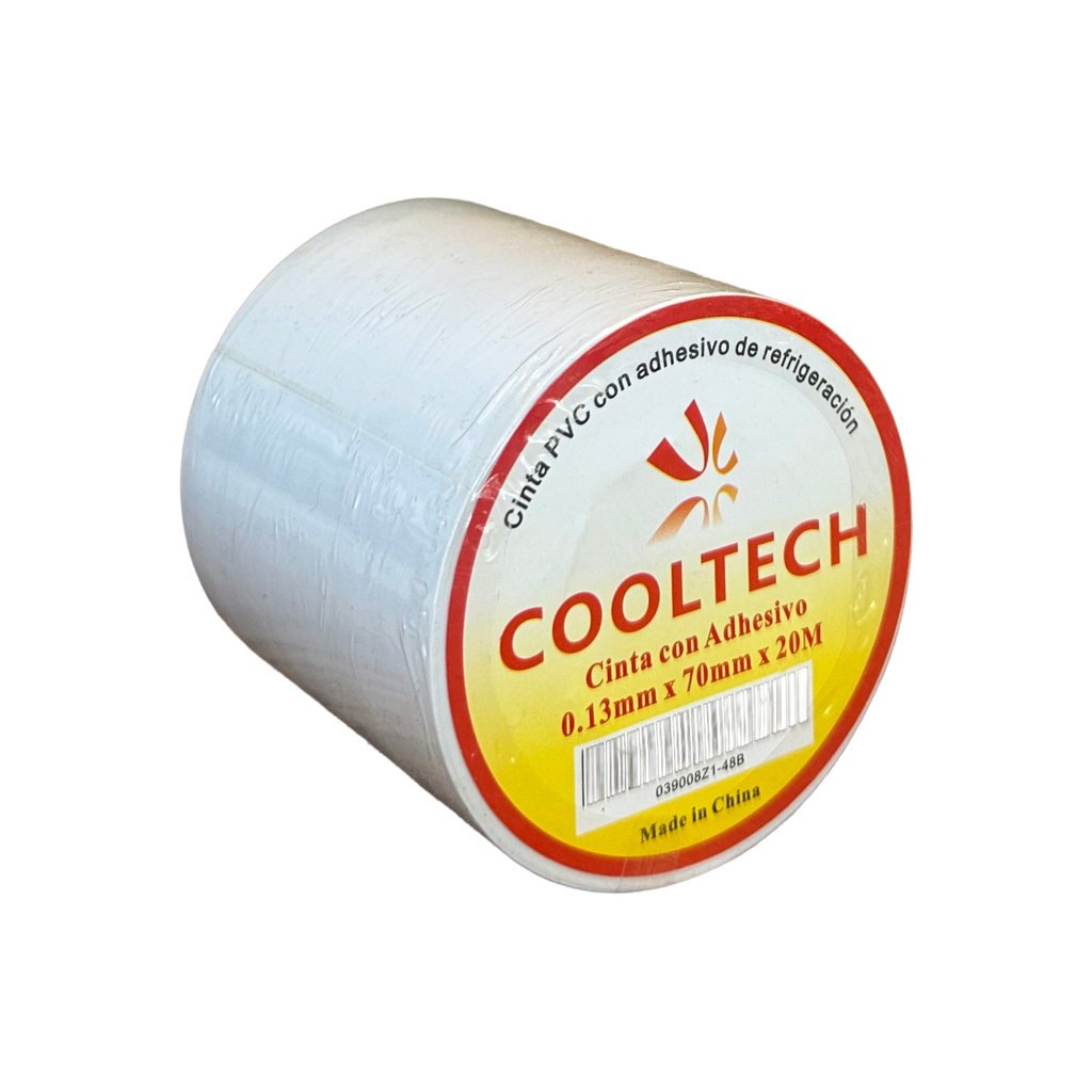 Cinta PVC Cooltech Con Adhesivo Blanca x 20 Mts