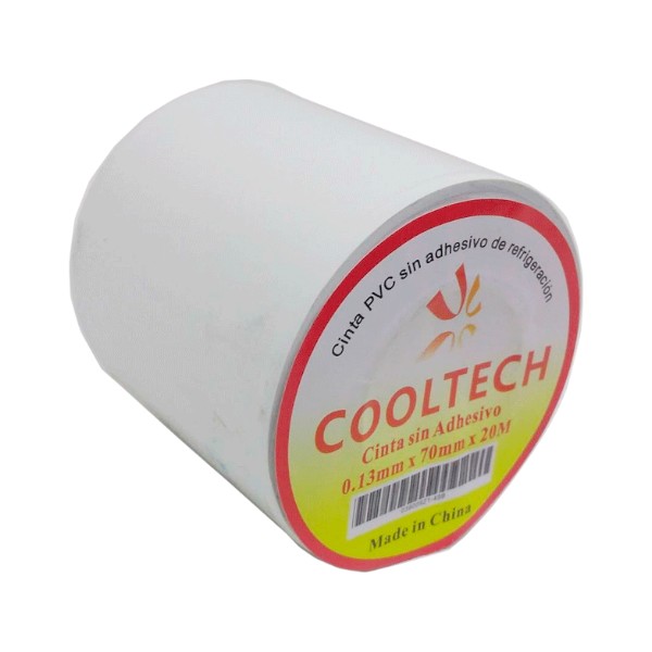 Cinta Cooltech PVC Sin Adhesivo Blanca x 20 mts