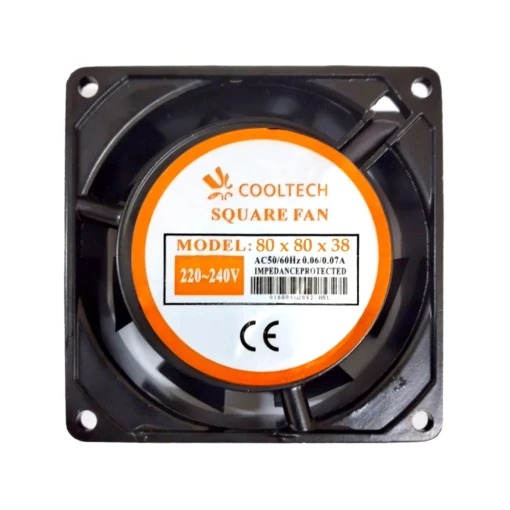 Cooler Cooltech 7 Paletas Buje 8x8x3,8 Cm 220V