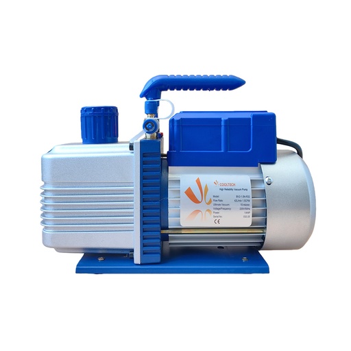 [BV2-2.5N-R32] Bomba De Vacio Doble Etapa 70 L/Min 2.5CFM (1/3 Hp) R32 Cooltech