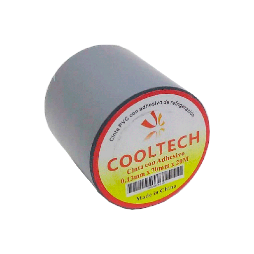 [Z1-48G] Cinta PVC Cooltech Con Adhesivo Gris x 20 Mts 