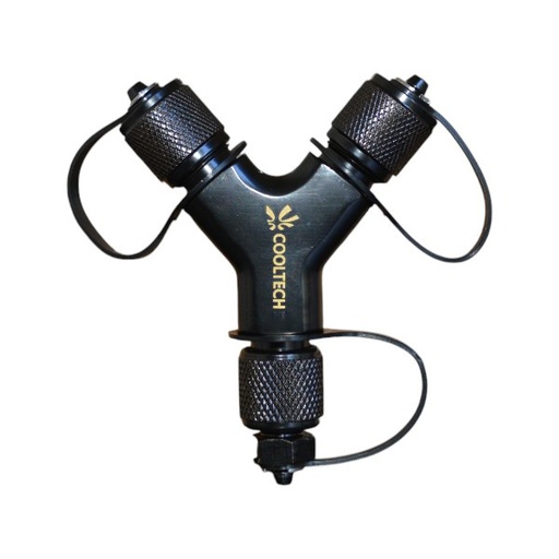 [BFY-38] Adaptador Conector Cooltech En Y 3/8" Fm x 3/8" Fm x 3/8" Fh