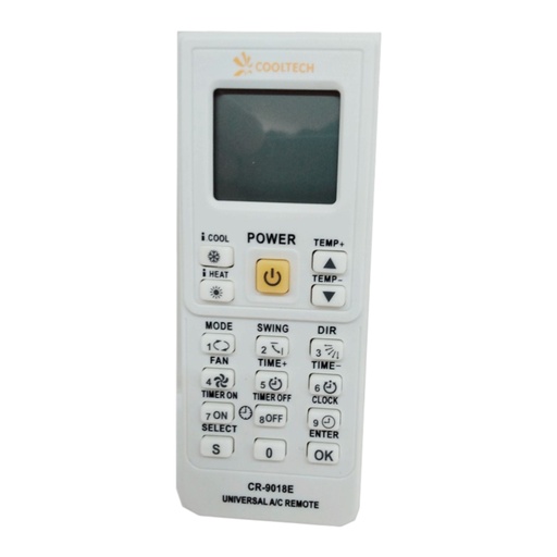 [CR-9018E] Control Remoto Universal Aire Acond. 4000 En 1 Cooltech