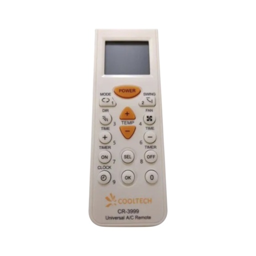 [CR-3999] Control Remoto Universal Aire Acond. 1000 En 1 Cooltech