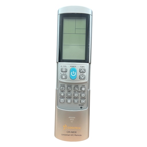 [CR-N808] Control Remoto Universal Aire Acond. 1000 En 1 Cooltech