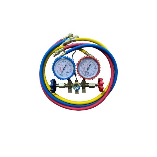 [GGT-536AS] Manifold Anti Shock R22-R12 Con Visor Cooltech