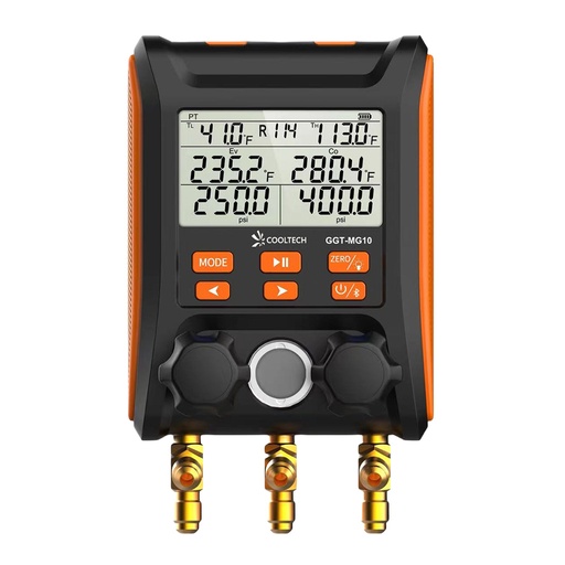 [GGT-MG10] Kit Valija Manifold Digital 88 Refrigerantes Con Manguera